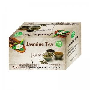 boîte d'emballage thé vert au jasmin