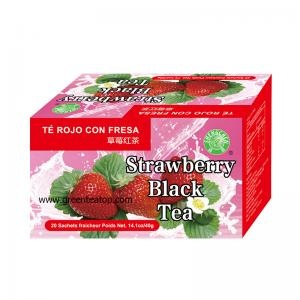 thé noir à la fraise